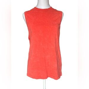Lululemon Athletica High Neck Coral Red Muscle Tee 2